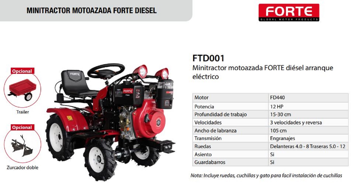 MINI TRACTOR FORTE 12 HP - Image 3